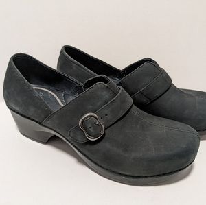 Dansko Leather Clog Shoes Grey Women's 41